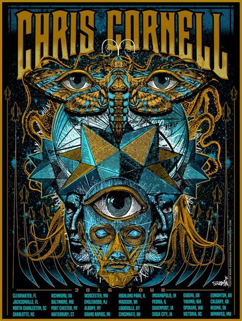 Chris Cornell - Higher Truth - US Tour 2016 - Rock Music Concert Poster ...