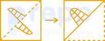 A figure marked on transparent sheet is given and followed by four ...