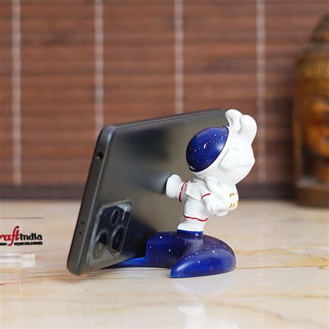 Astronaut Statue Spaceman Figurine Sky Rabbit Card & Mobile Holder ...