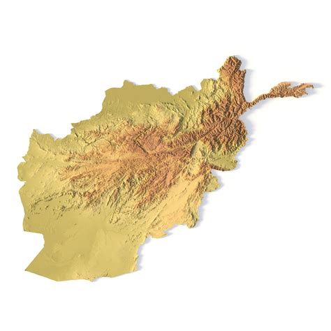 Relief map of Afghanistan | 3D Models and 3D Maps