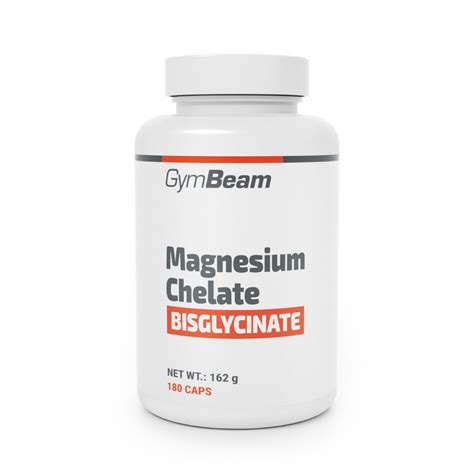 Magneziu bisglicinat, Magnesium bisglycinate chelate, Fara GMO, Vegan, GymBeam, 180 capsule ...