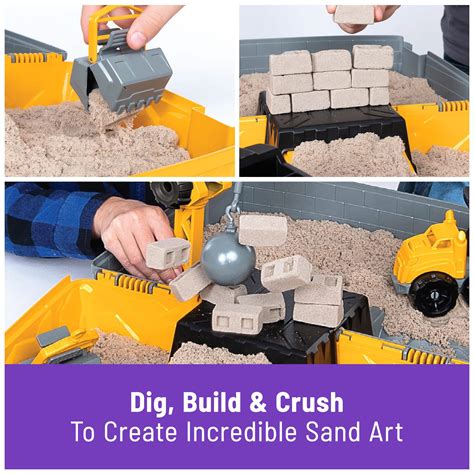 Kinetic Sand Construction Site Folding Sandbox Playset - Play Toys