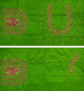 VLIPCARTZ Pure Silk Embroidered Blouse Material Price in India - Buy ...