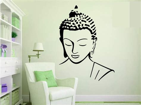 VVWV Sree Buddha Wall Stickers for Home Hall Living Boys Bed Room Door ...