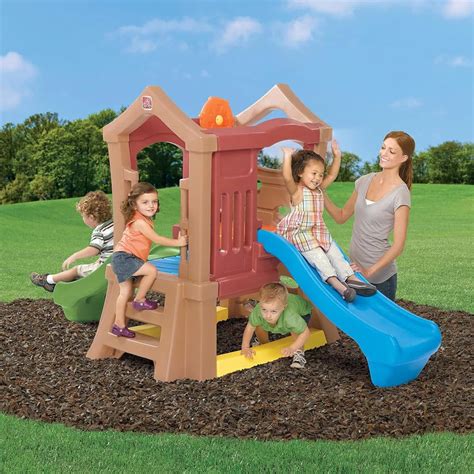Play Up Double Slide Climber with Dual Slides and Wall