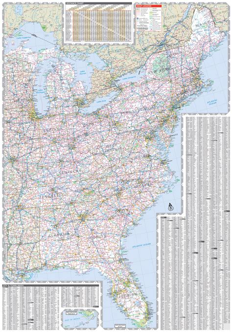 eastern usa road map