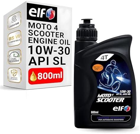 ELF - Moto 4 Scooter 10W-30 - API SL, JASO MB | Engine oil for Scooter ...