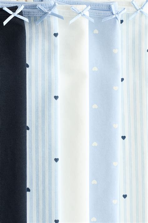 Light blue/Hearts 5-pack jersey vest tops for kids | H&M IN