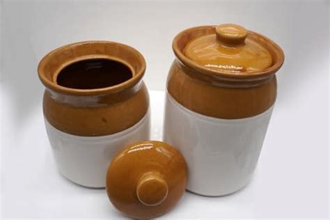Kraftlik Handicrafts Ceramic Pickle Jars with Lid | Barni | Containers ...