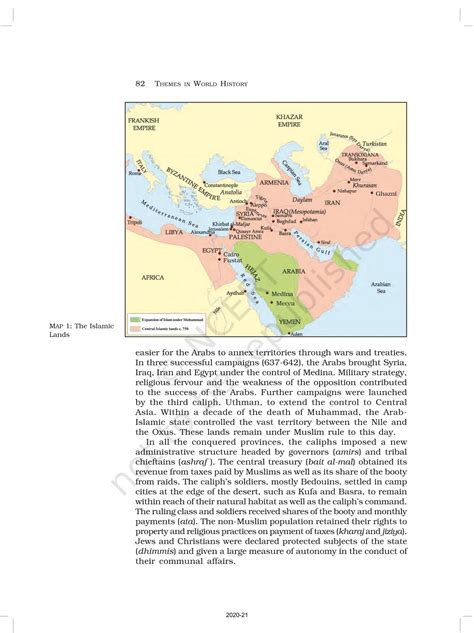 The Central Islamic Lands - NCERT Book of Class 11 Themes In World History