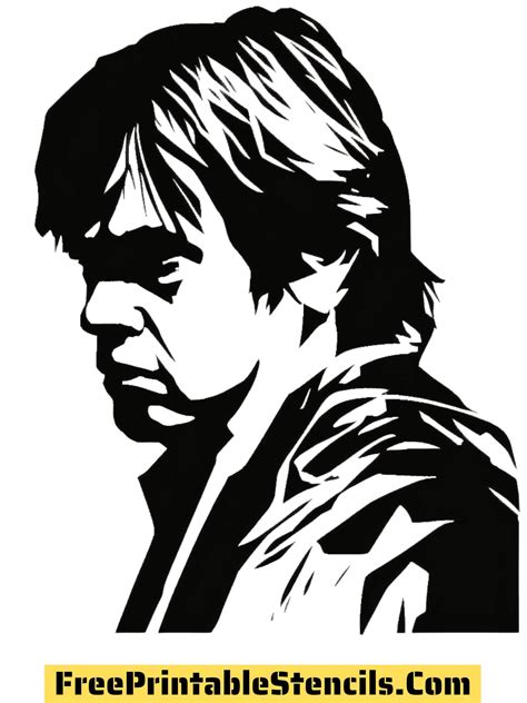 14 Printable Luke Skywalker Stencils and Silhouettes - Free Printable Stencils