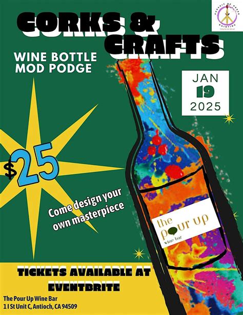 Corks & Craft Wine Bottle Mod Podge, 1 I St unit c, Antioch, 19 January ...