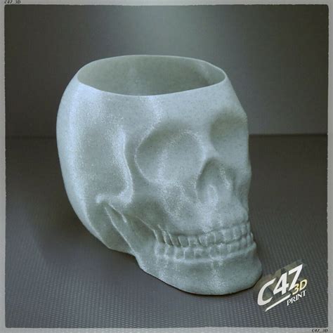 💀 Skull Vase / Bowl・Free STL File for 3D printing・Cults