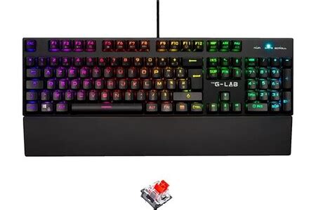 Clavier The G-lab USB KEYZ Rubidium Clavier Mécanique Gaming AZERTY FR ...