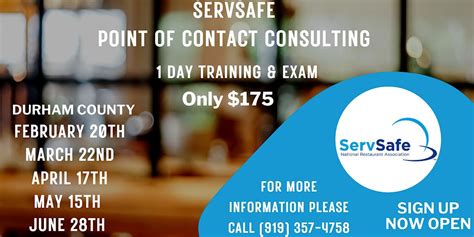 ServSafe Food Safety Training & Certification (Durham County), NCWorks ...