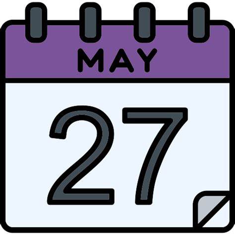 May - Free time and date icons