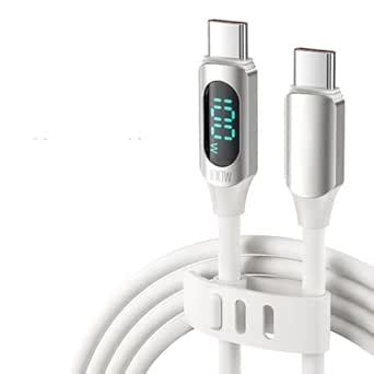 iFAST Digital Display Type-C to Type-C 100W Fast Charging Cable ...