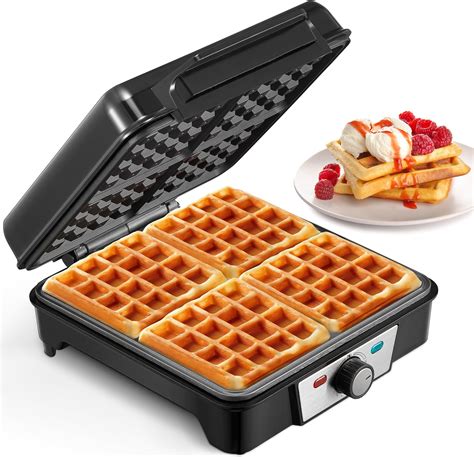 Amazon.com: bella Classic Rotating Belgian Waffle Maker with Nonstick ...