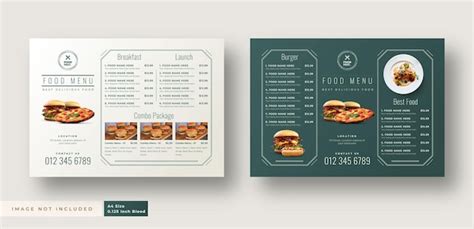 Restaurant food menu and flyer template | Premium Vector