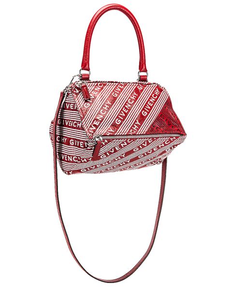 Givenchy Logo Band Small Pandora in Vermillion | FWRD