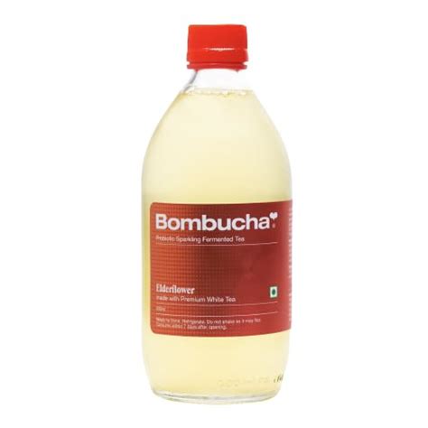 Bombucha Elderflower White Tea Kombucha Drink | Naturally Fermented ...