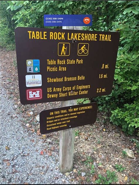 Table Rock Lakeshore Trail - Points of Interest - OuterSpatial