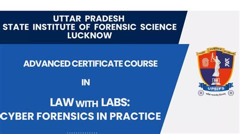 [Advt.] Uttar Pradesh State Institute Of Forensic Science: Advanced ...