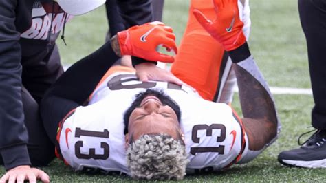 Odell Beckham Jr: Cleveland Browns fear wideout has suffered major knee ...
