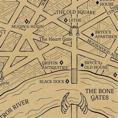 Map of Lunathion, Crescent City