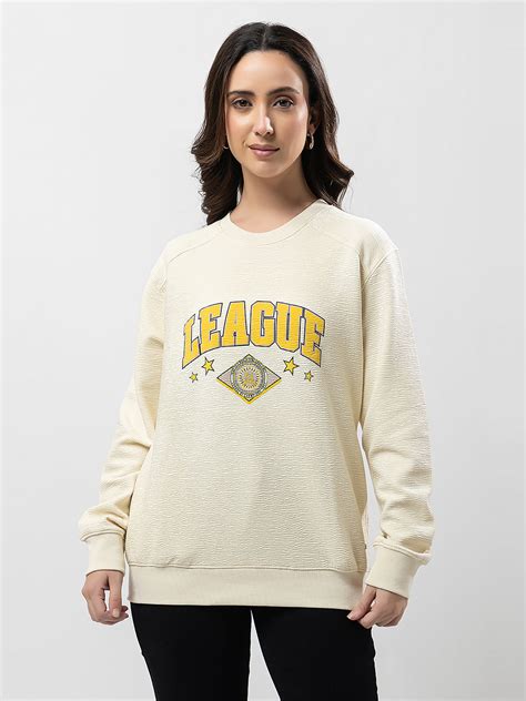Women's Graphic 'League' Sweatshirt – OCTAVE CLOTHING PRIVATE LIMITED