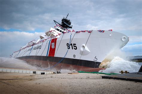 USCG's Lead Offshore Patrol Cutter 'USCGC Argus' Launched