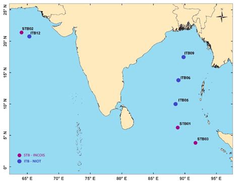 figure tsunami buoy network established by niot and incois