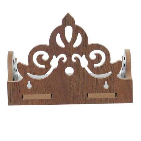 Carved Design Laminated Wood Pooja Temple/Mandir - eCraftIndia Online