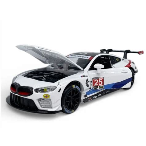 White BMW M8 GTE 2018 1:32 Scale Die-Cast Car By RMZ - www ...