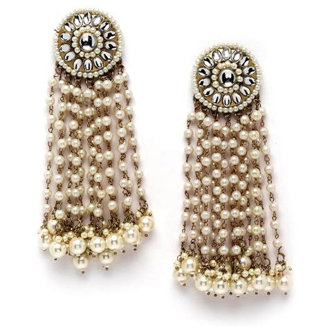 Shining Diva Fashion Latest Stylish Traditional Kundan Pearl Drop ...