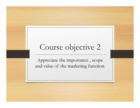 Outline - Lecture notes 2 - Course objective 2 Appreciate the ...