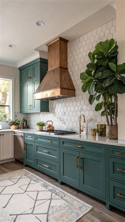 Teal Kitchen Cabinets: A Bold Design Statement for Modern Homes ...