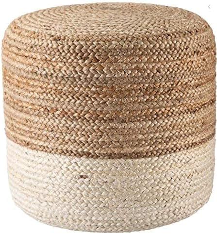 NR HOME STORES Jute Ottoman Pouffes for Sitting (1 Piece, 40x40x40 cm ...