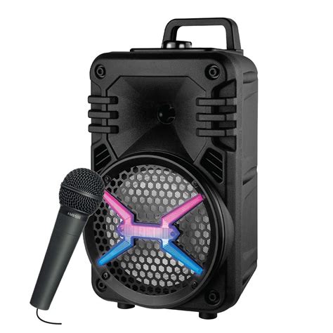 I KALL IK200 10-Watt Multi-Media Bluetooth Party Speaker with Wired Mic ...