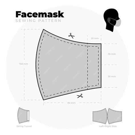 Image result for Face Mask Pattern Sewing Machine