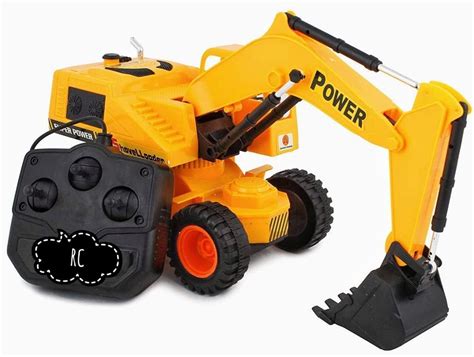 AIRX ORIZINAL Remote Control Excavator J-C-B Toy Rechargeable Batteries ...