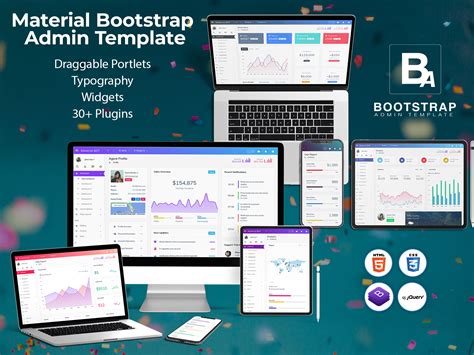 Material Bootstrap Dashboard Admin Templates for your website
