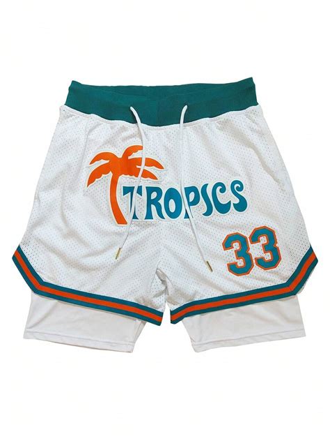 Shorts de Basquete 2 em 1 Masculino com Bordado da Letra New York em ...