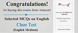 Practice Guru Selected MCQs on English - Cloze Test (Activation Key ...