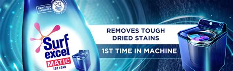 Surf Excel Matic Top Load Liquid Detergent 2 L Refill Pouch, Designed ...