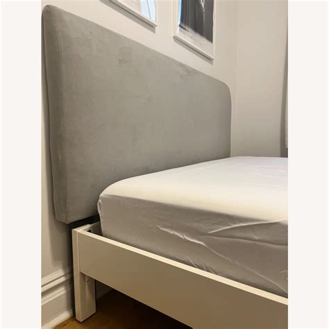 West Elm Simple Bedframe and Andes Headboard - AptDeco