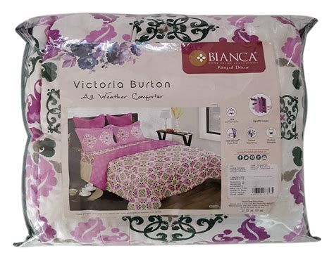 Bianca 1 Piece 144 TC Cotton Victoria Burton Double Comforter ...