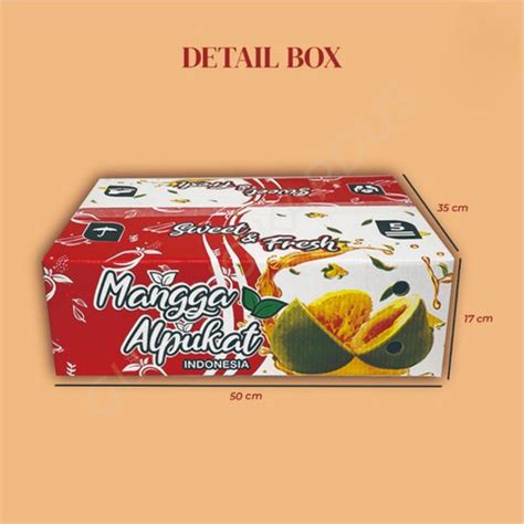 Jual box mangga sekat 24 kardus buah 10 kg dus mangga klonal 21 kotak ...