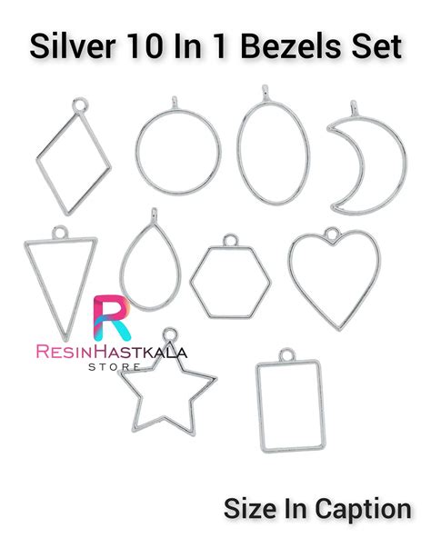 Silver 10 In 1 Bezels Set D – Resinhastkala Store