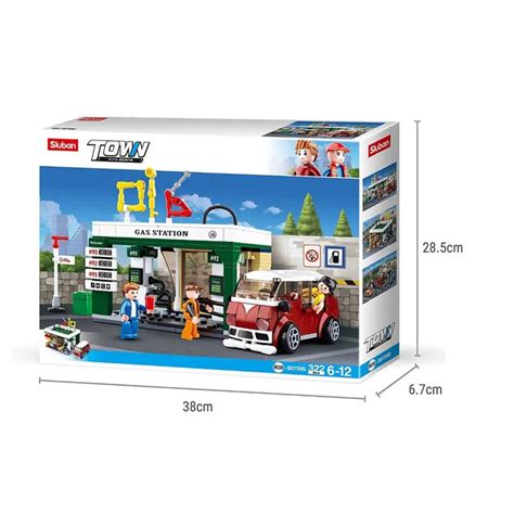 Sluban ‎M38-B0759B Town-Petrol Station Building Blocks — Toycra